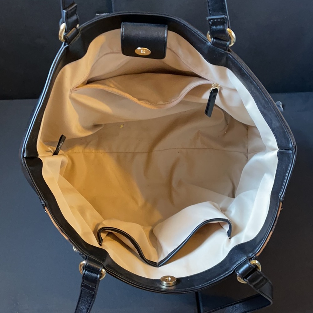 INC leather black handbags - Picture 6 of 8